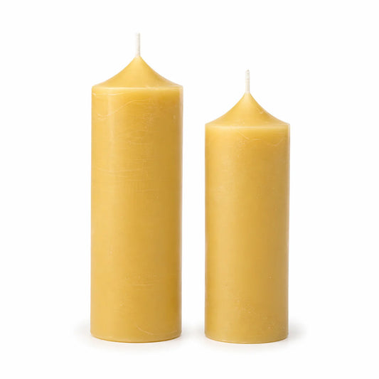 Lulu Beeswax Pillar Candle | LOVE ALLY